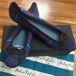 Meher Kakalia- ballerina slipper size 41 EUR - NEW with box duster bag.